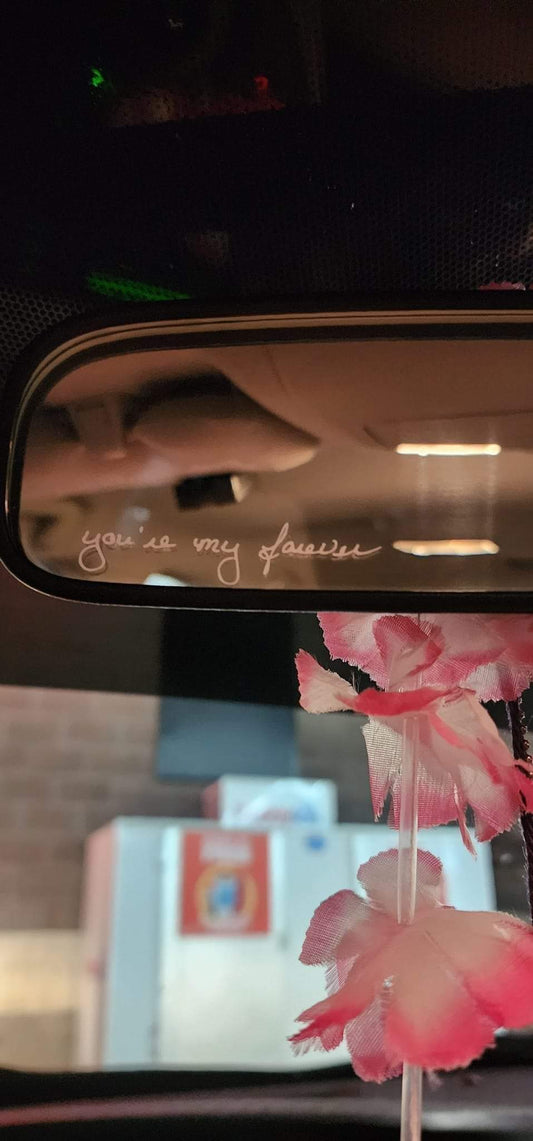 Rearview Mirror Decal